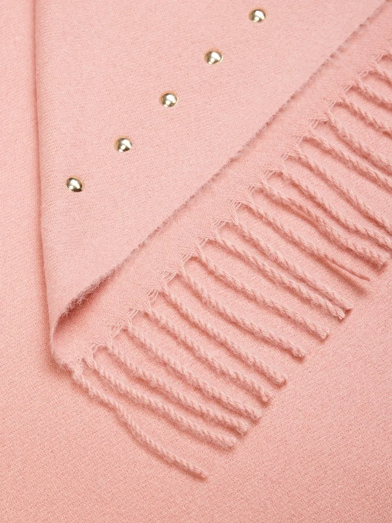 Палантин Женский розовый, One