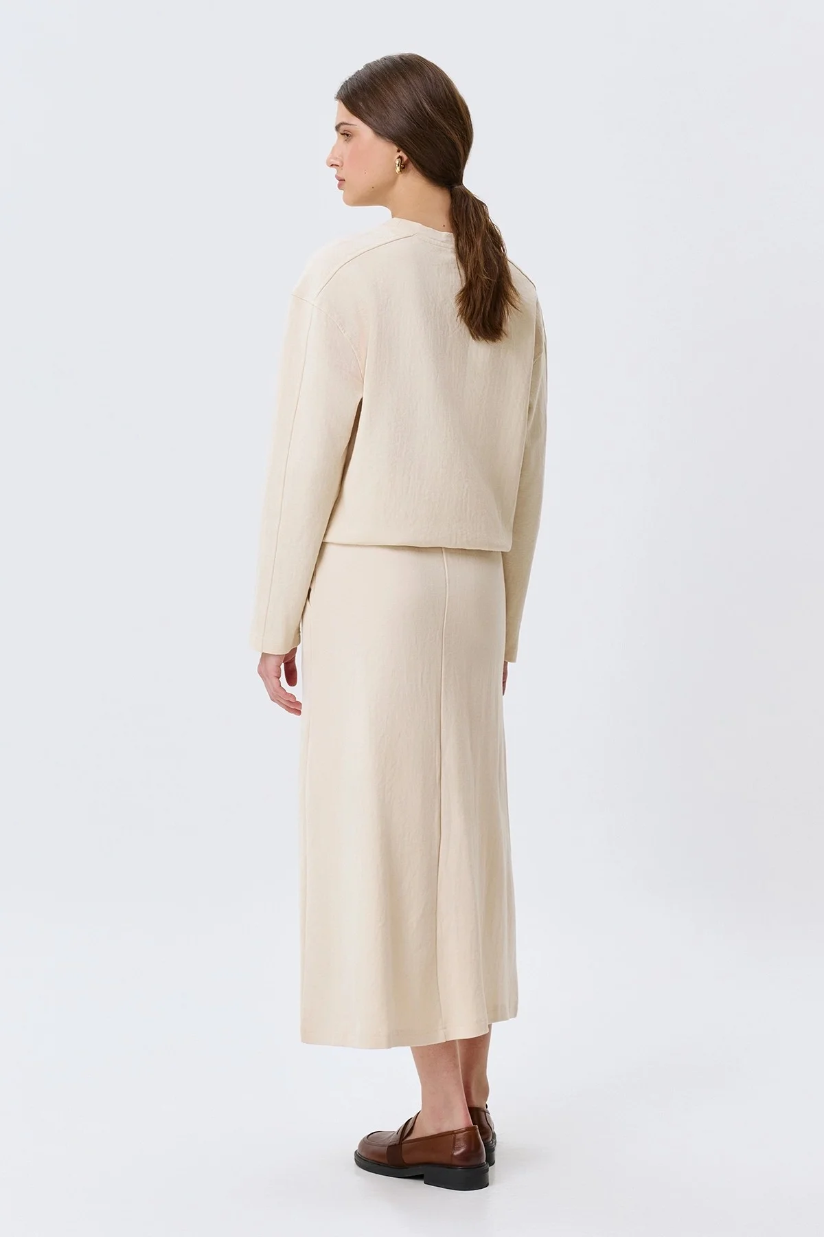 Трикотажная юбка А-силуэта, 48