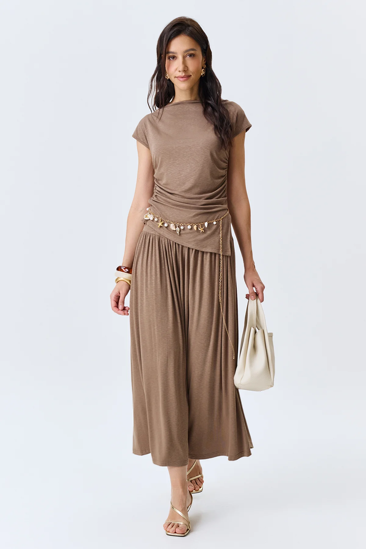 Асимметричный топ с драпировкой, 44