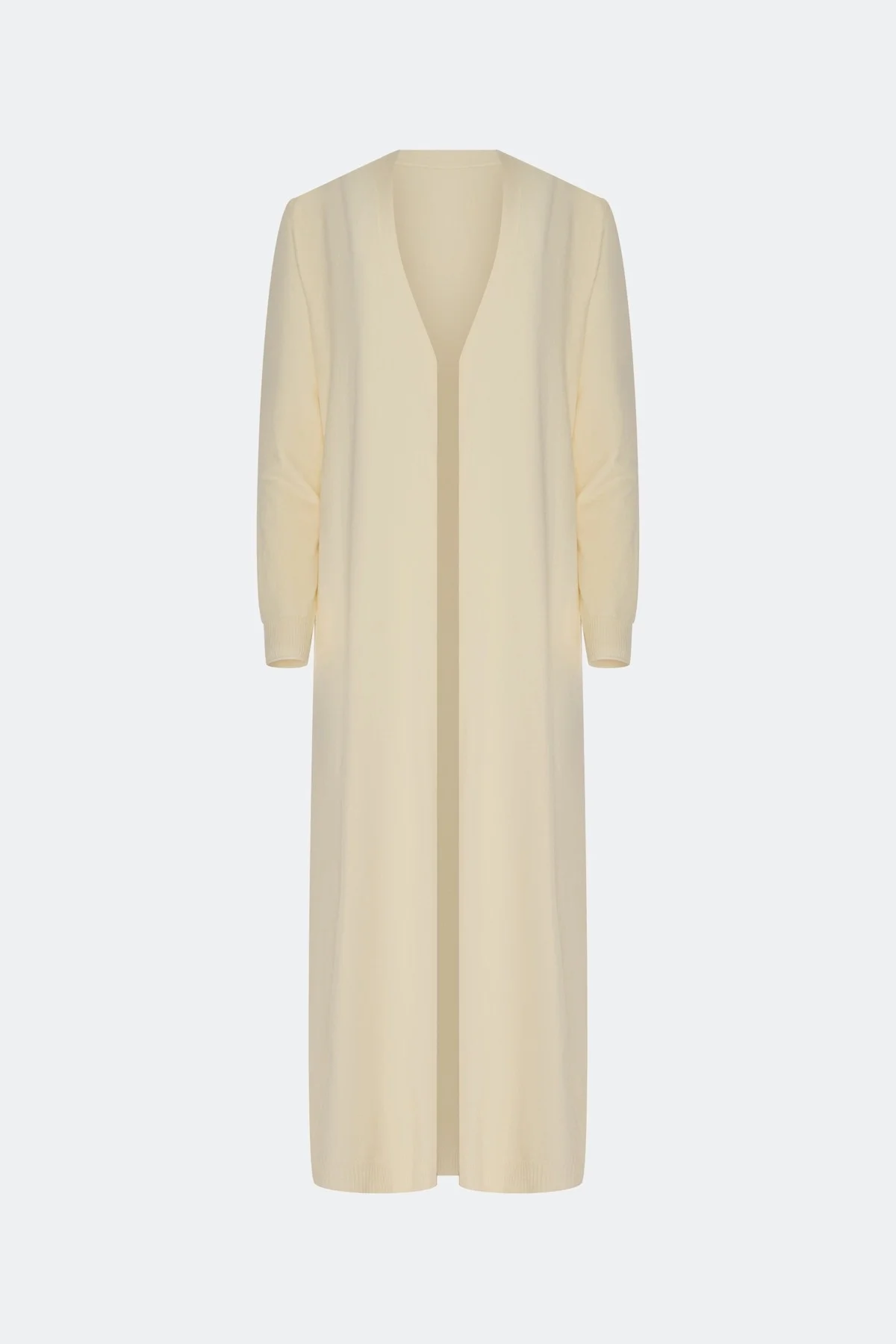 Молочный вязаный кардиган из лиоцелла, 50