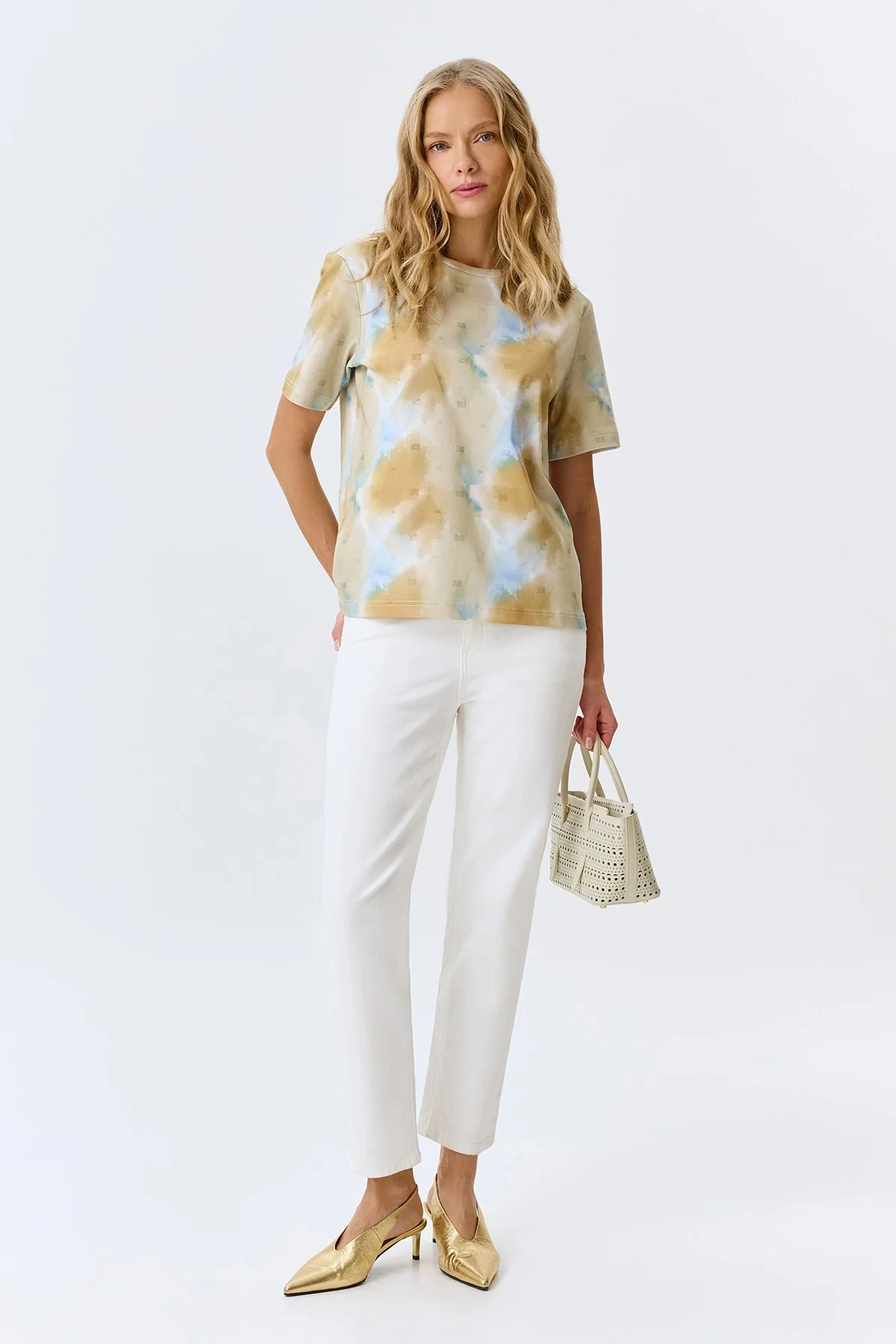 Футболка с абстрактным принтом, 34