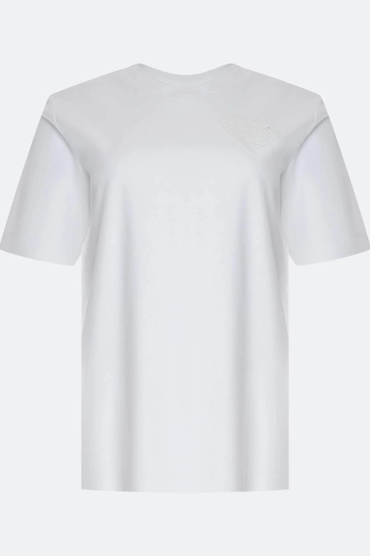 Футболка с ажурной аппликацией, 36