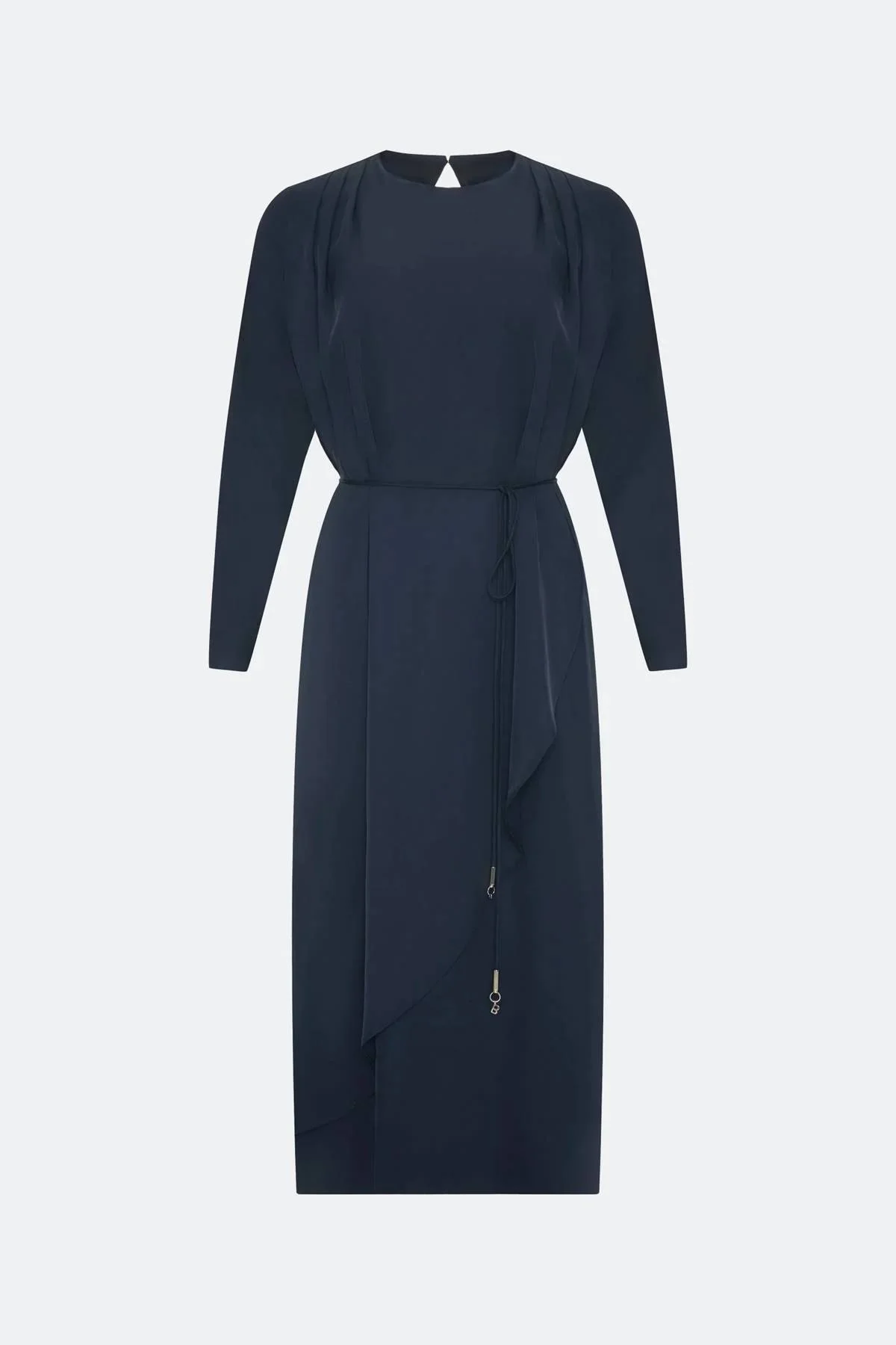 Платье-миди с драпировкой, 38