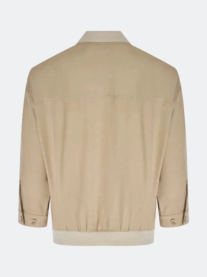 Бомбер из смесовой вискозы, 44