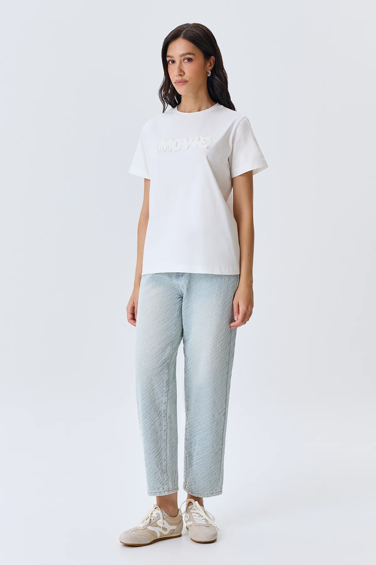 Футболка базовая с принтом летняя хлопок, 52