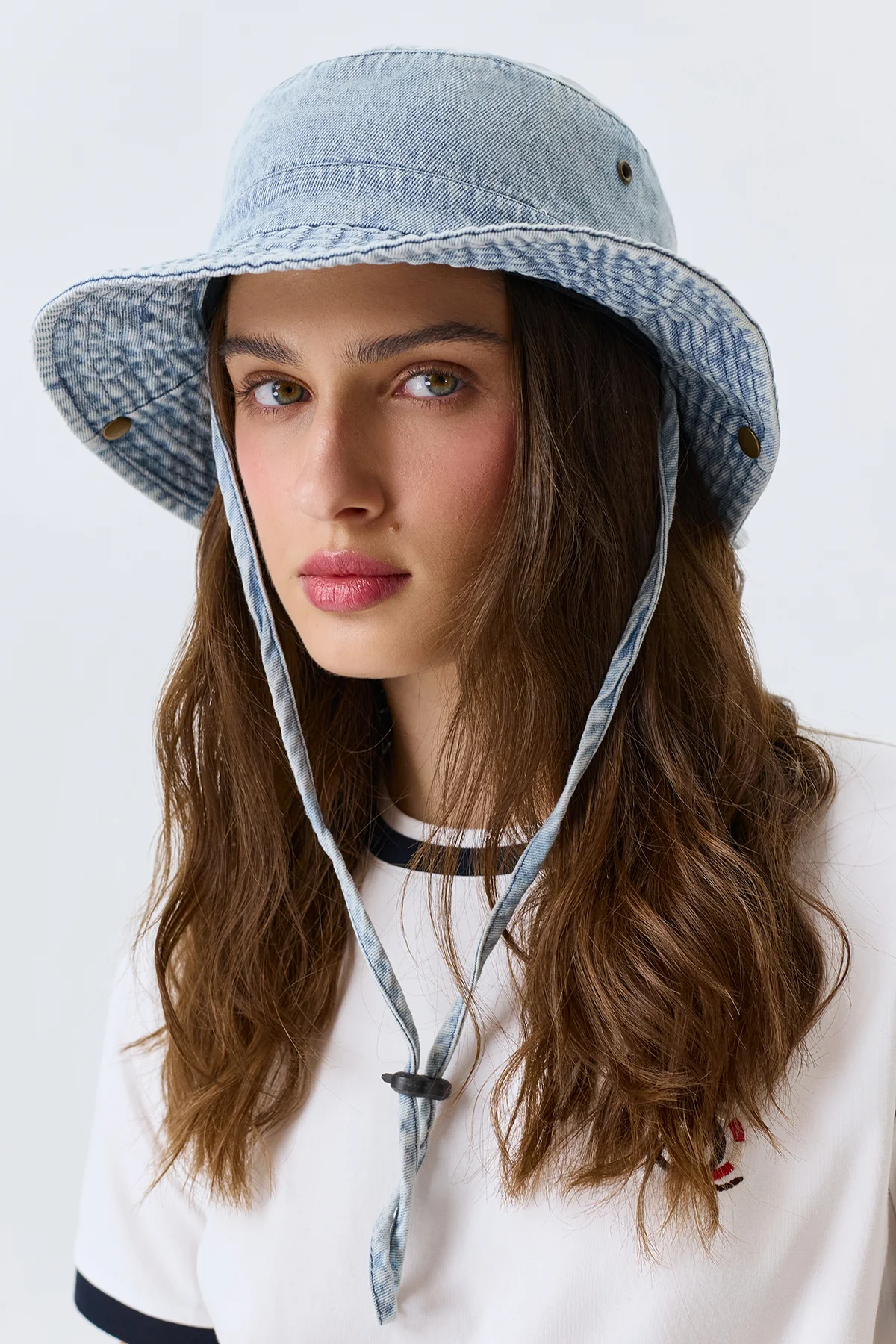 Джинсовая панама в стиле "сафари", One