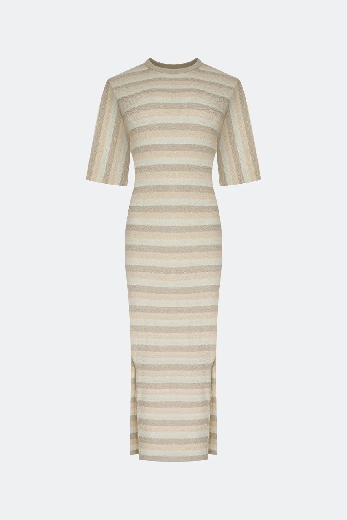 Вязаное платье в полоску, 44