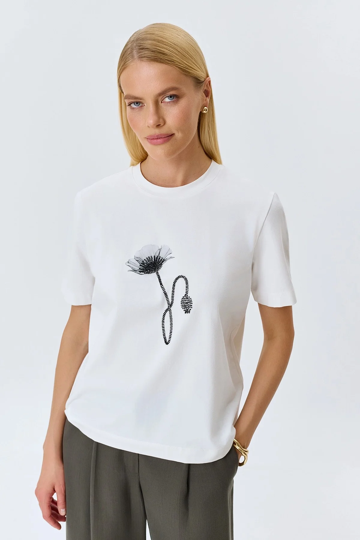 Футболка с бисером, 46