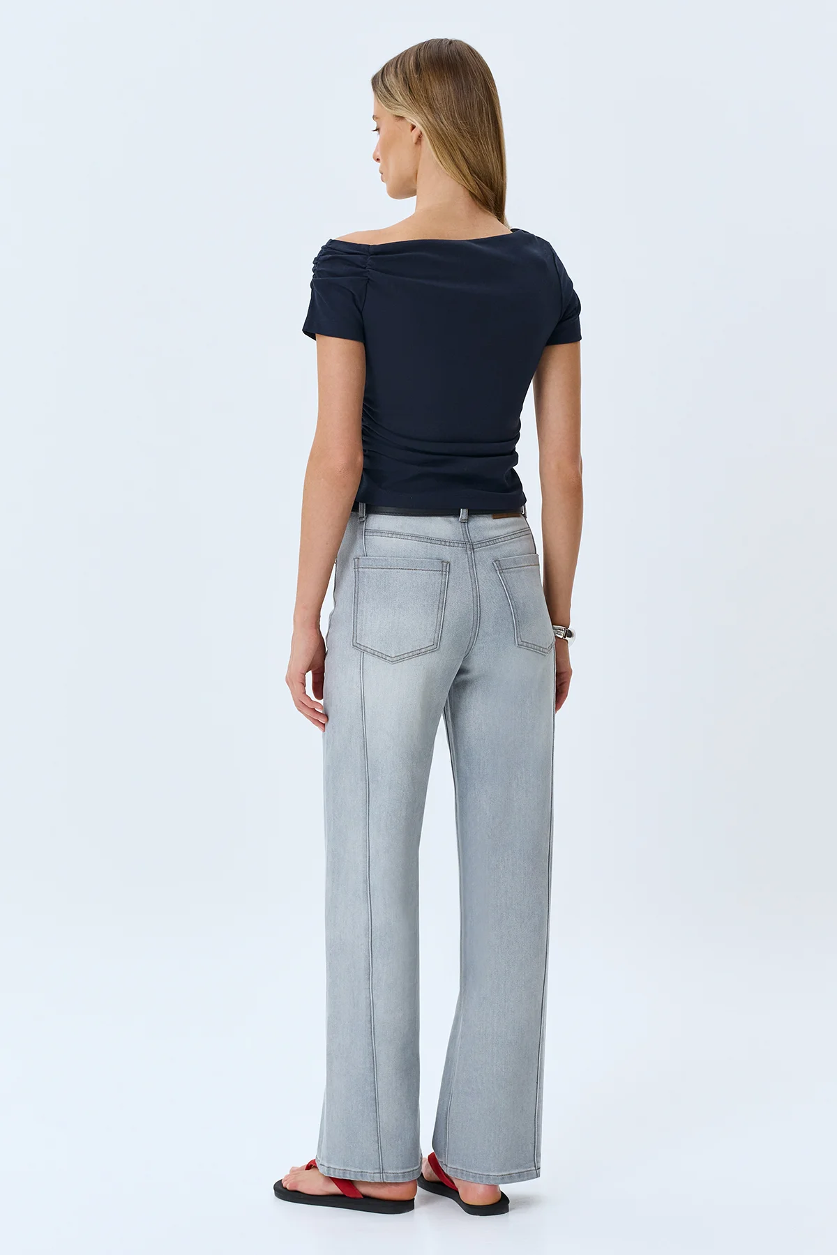 Асимметричный топ с драпировкой, 44