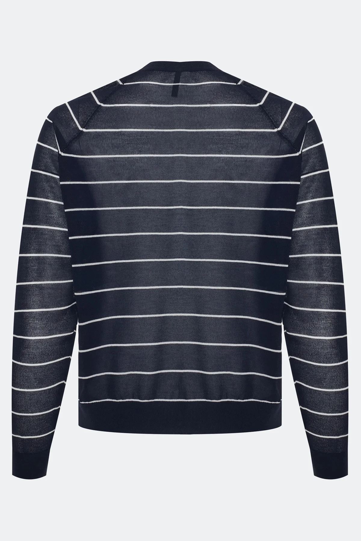 Полупрозрачный джемпер в тонкую полоску, 40