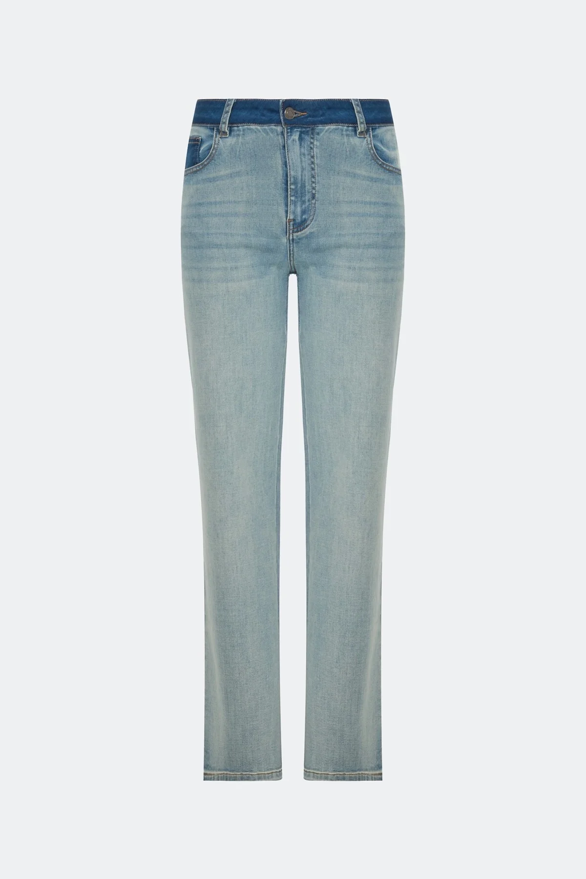 Джинсы Straight fit с акцентной контрастной варкой, 42