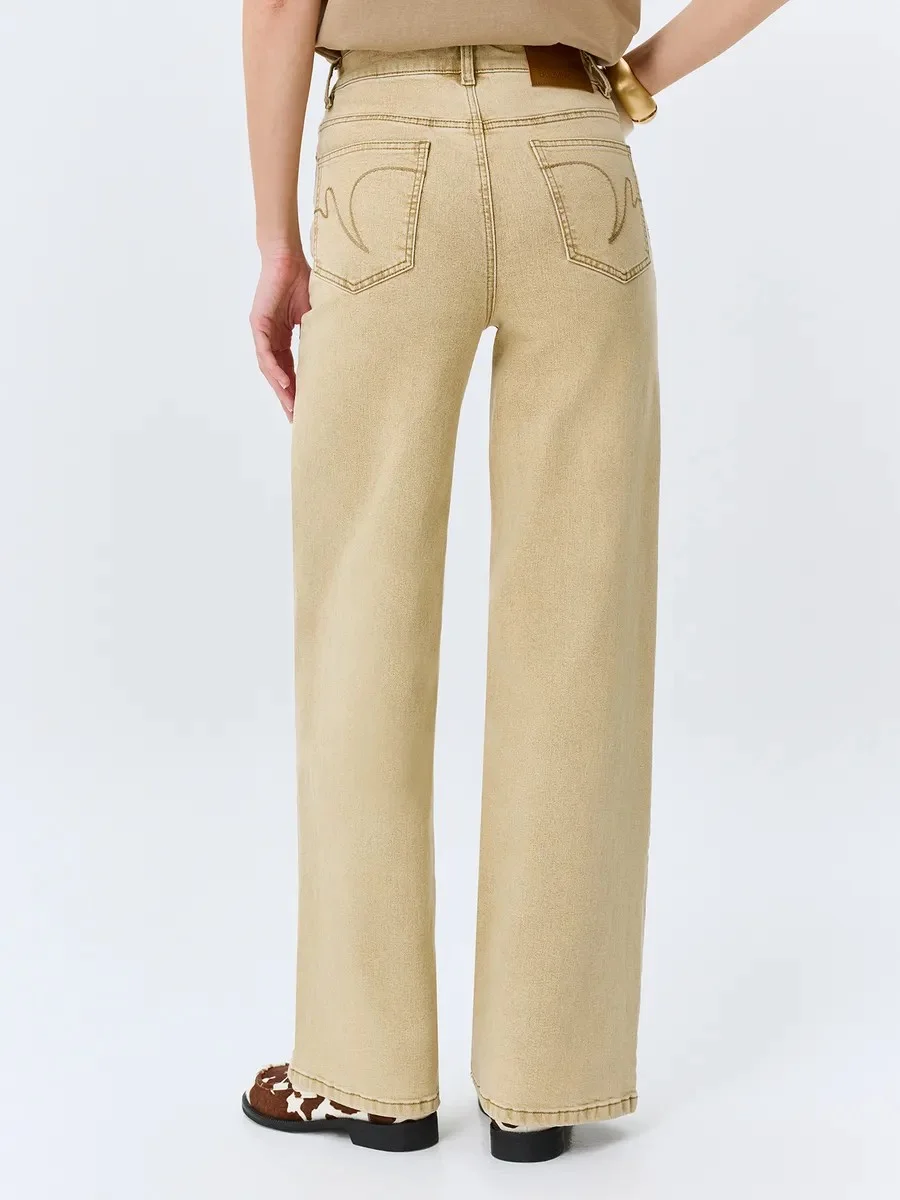 Джинсы Straight fit с простроченными стрелками, 38