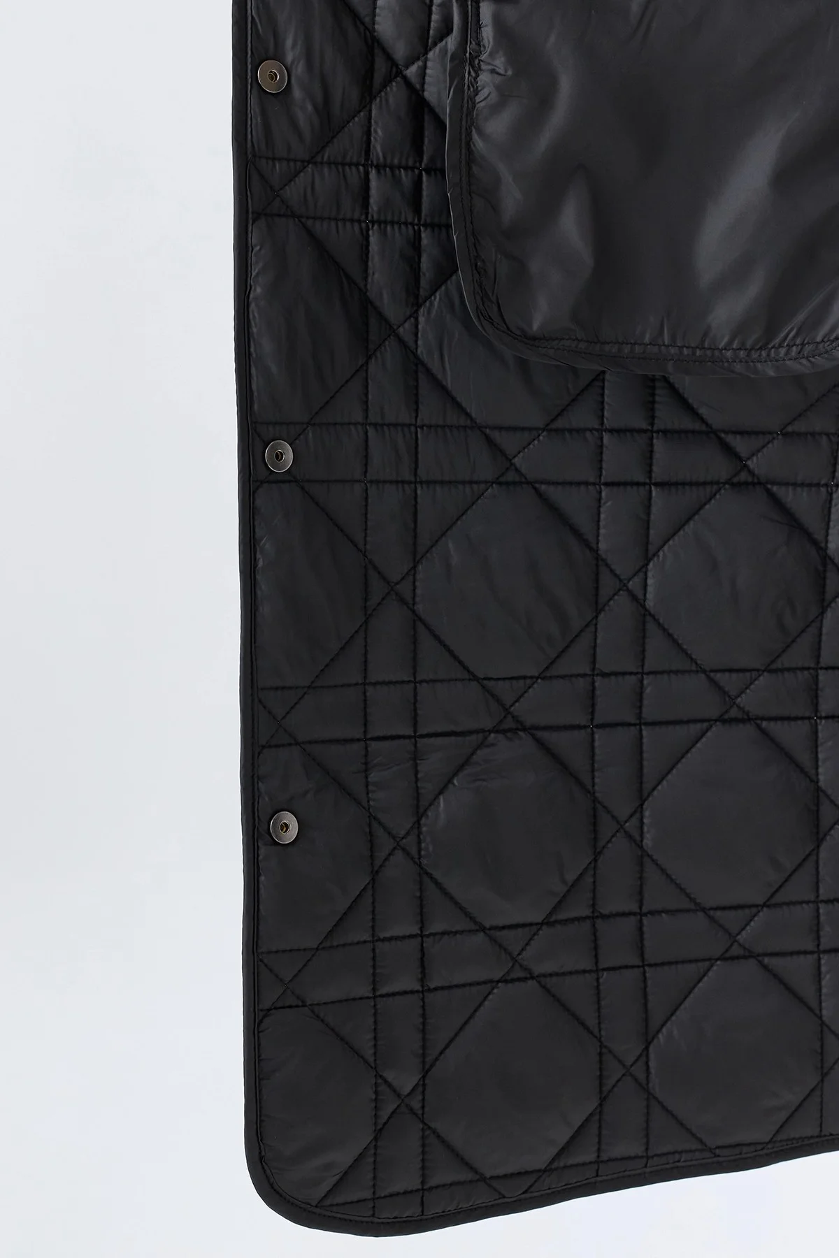 Укороченное стеганое пальто c фактурной стежкой, 46