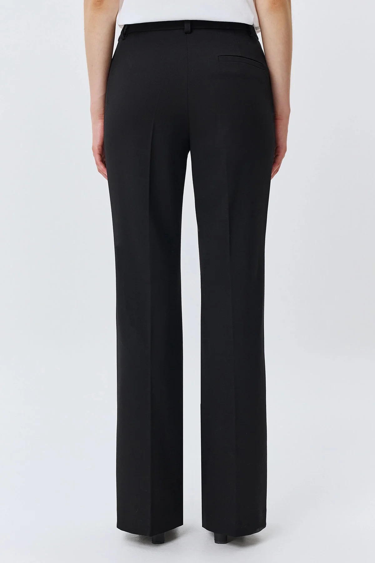 Брюки Boot cut со стрелками, черный, 50
