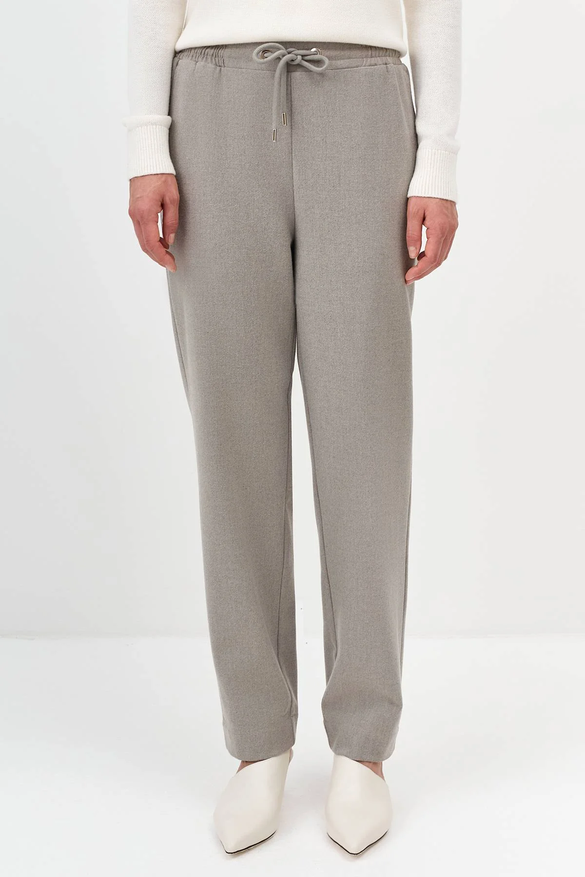 Лимитированная серия комфортные брюки с шерстью и ремень, 36