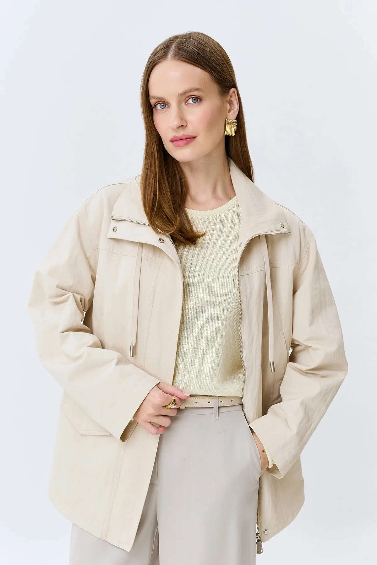 Ветровка из смесового хлопка, 34