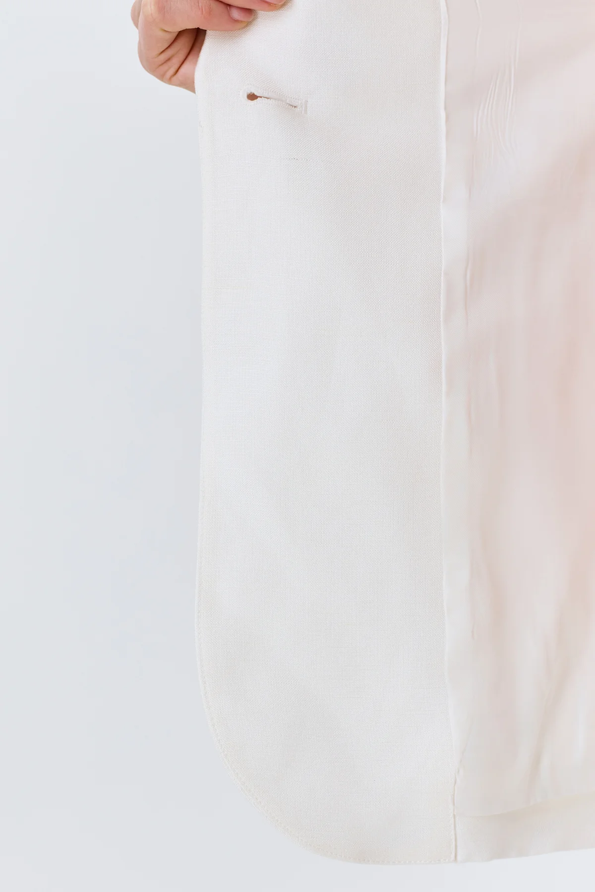 Льняной однобортный жакет, 44