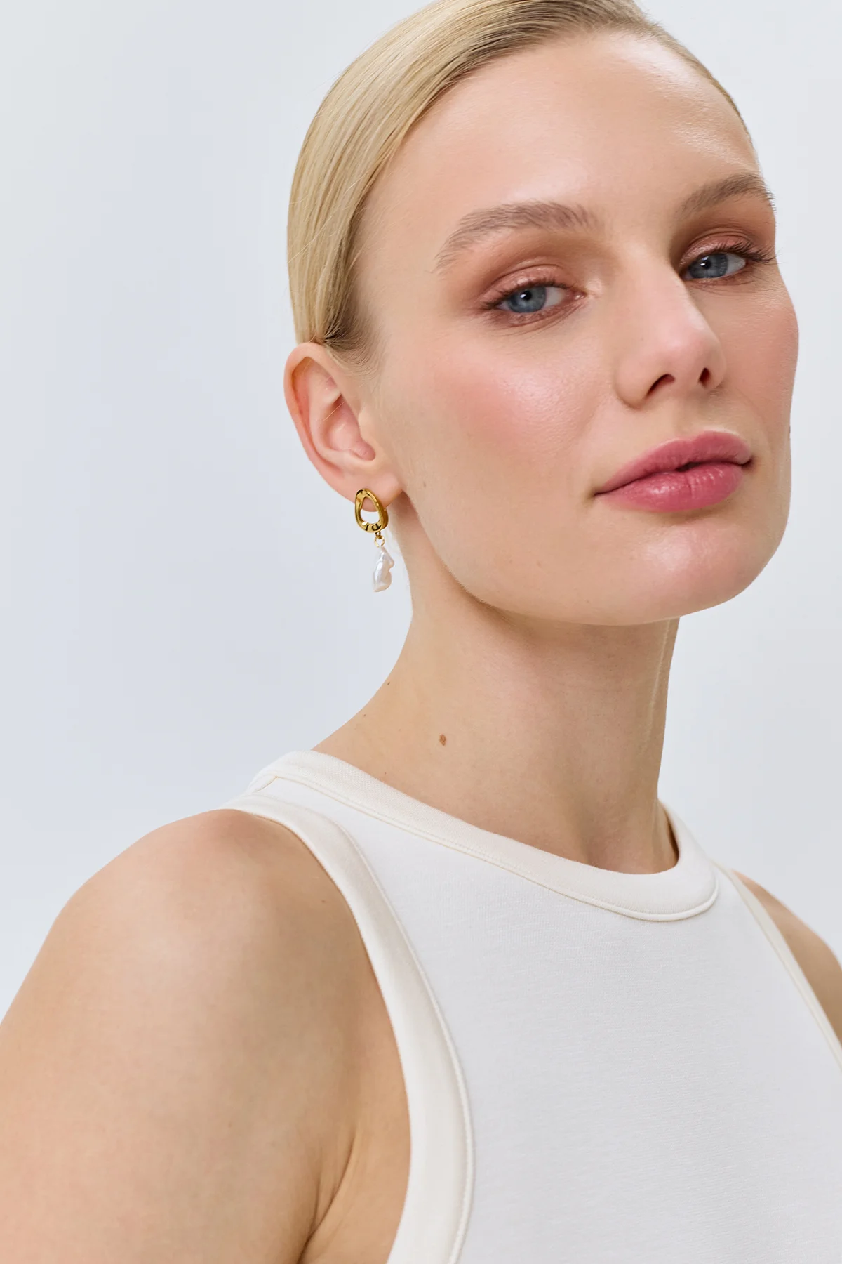 Трикотажное платье-макси с поясом, 42