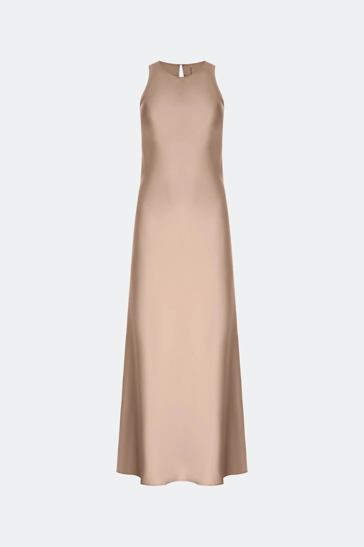 Бежевое сатиновое платье из смесовой вискозы, 44
Бежевое сатиновое платье из смесовой вискозы