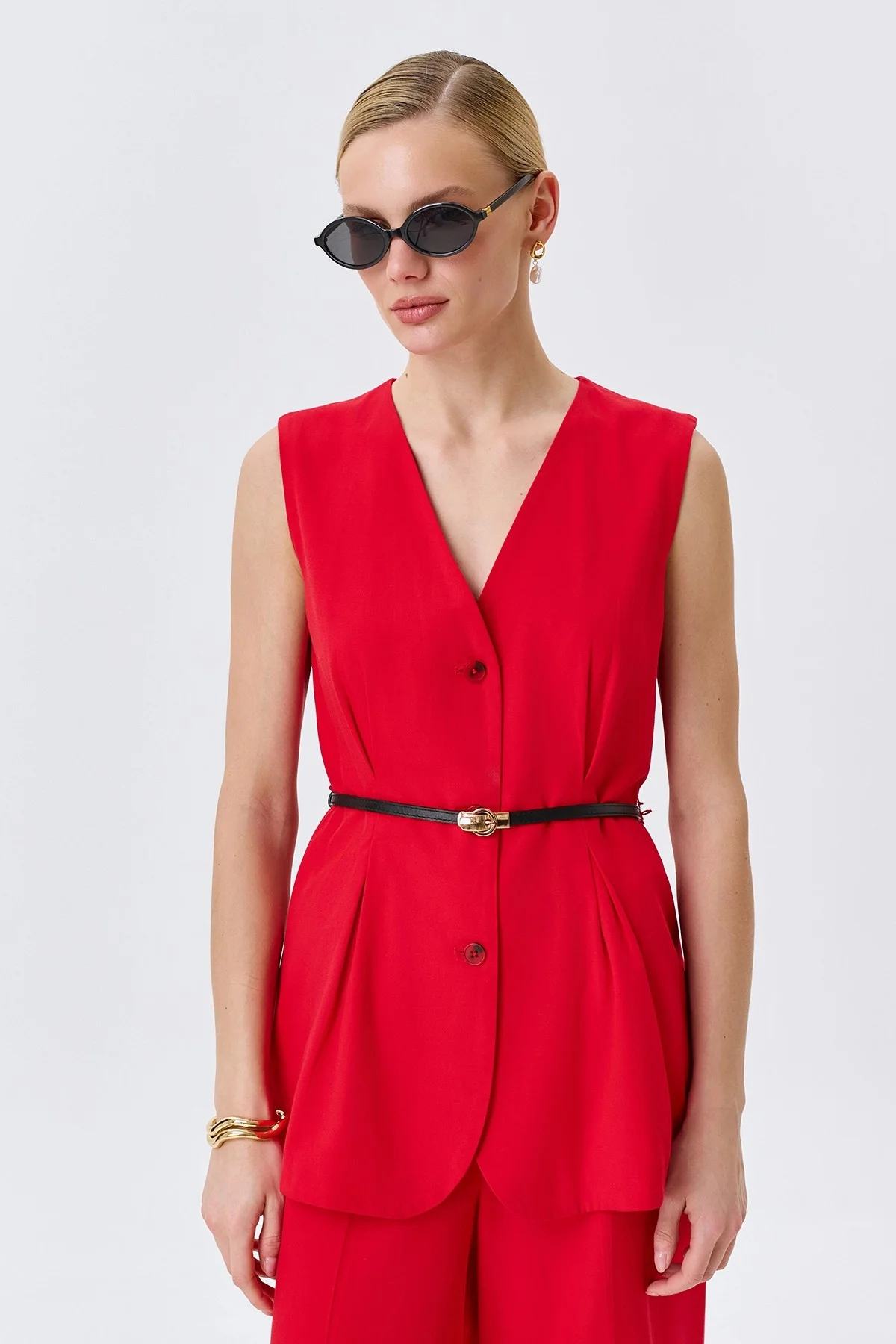 Тонкий ремень из искусственной кожи, One