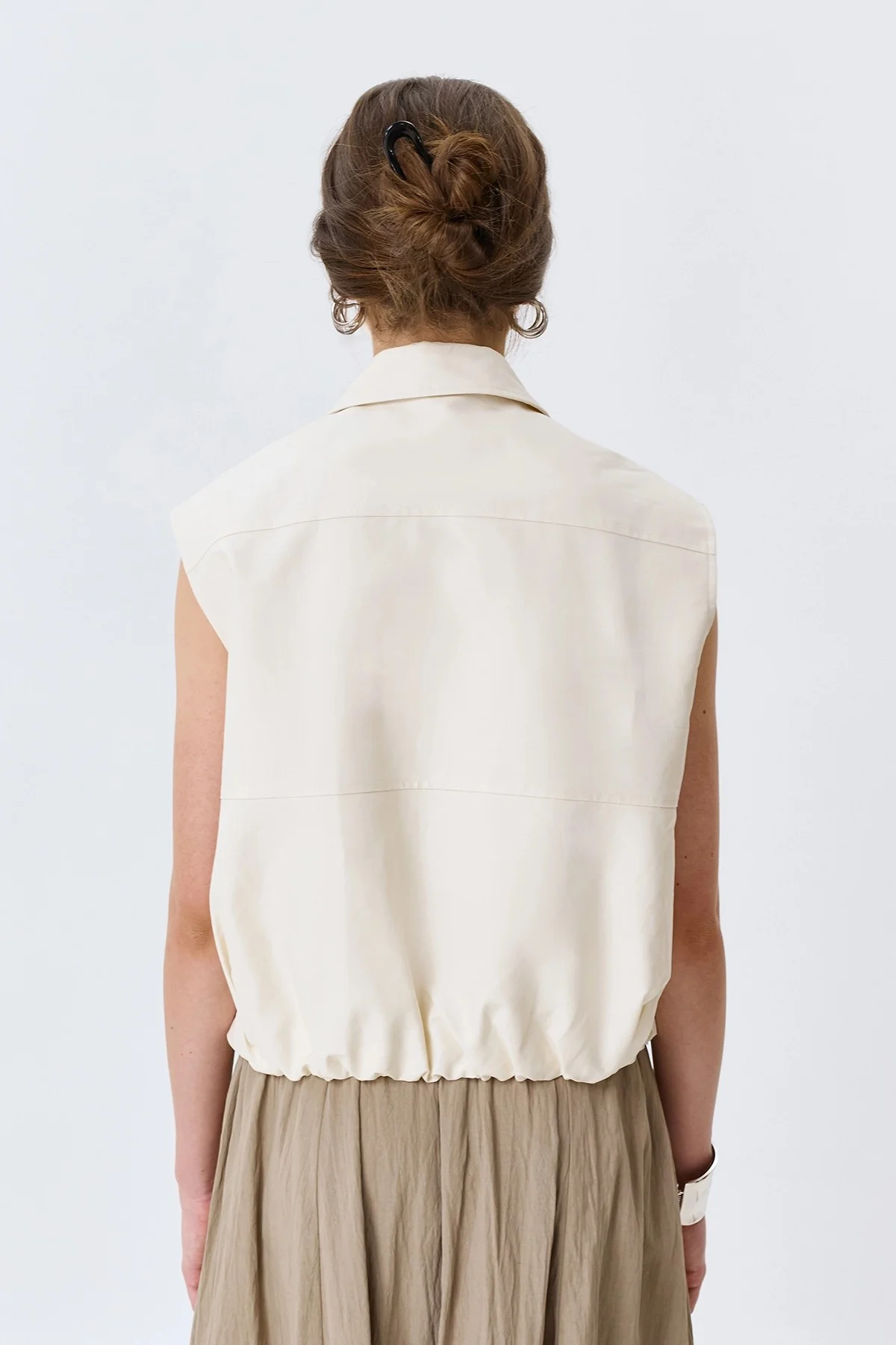 Свободный жилет из 100% хлопка, 42