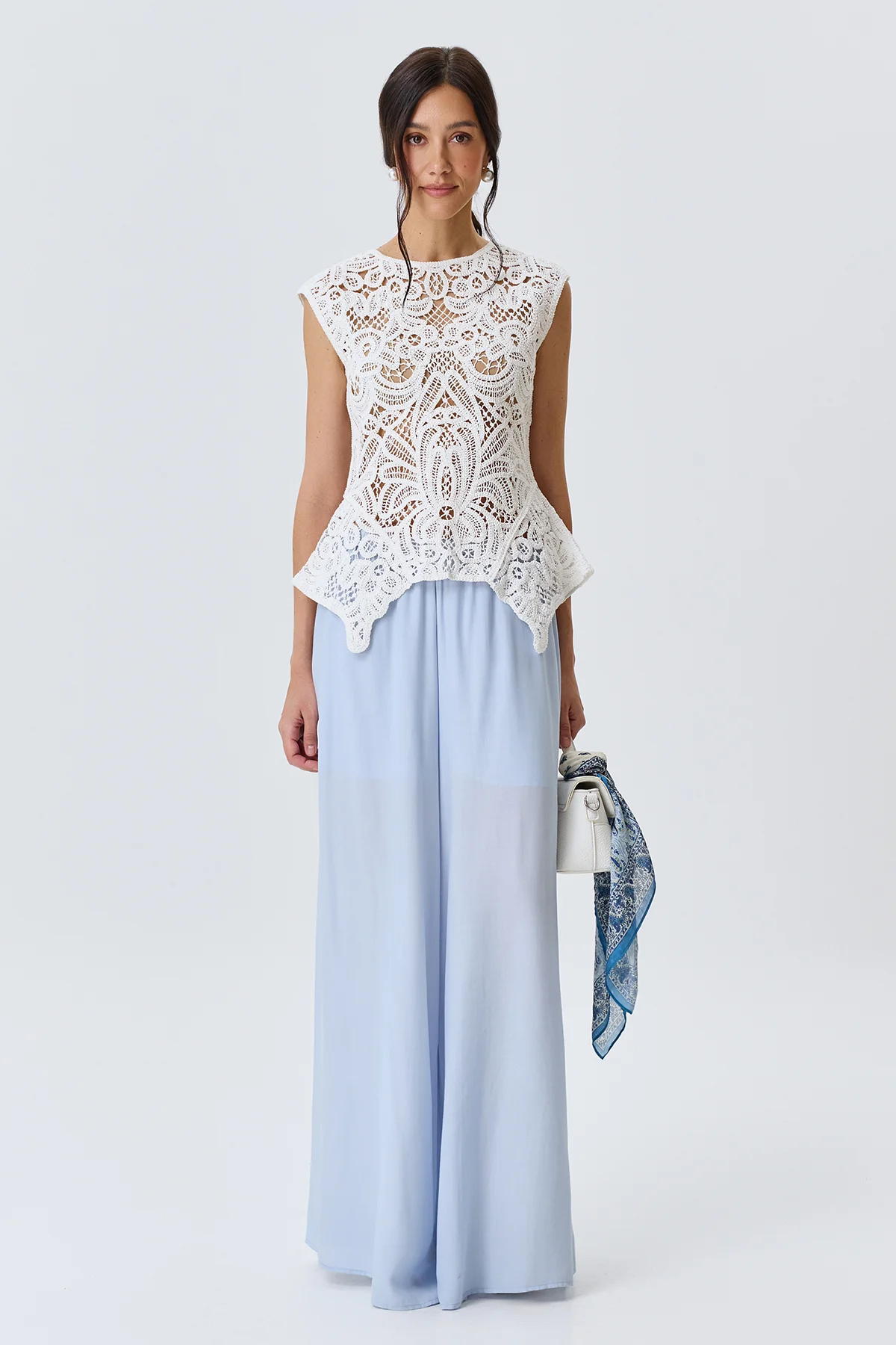 Широкие брюки палаццо, 44