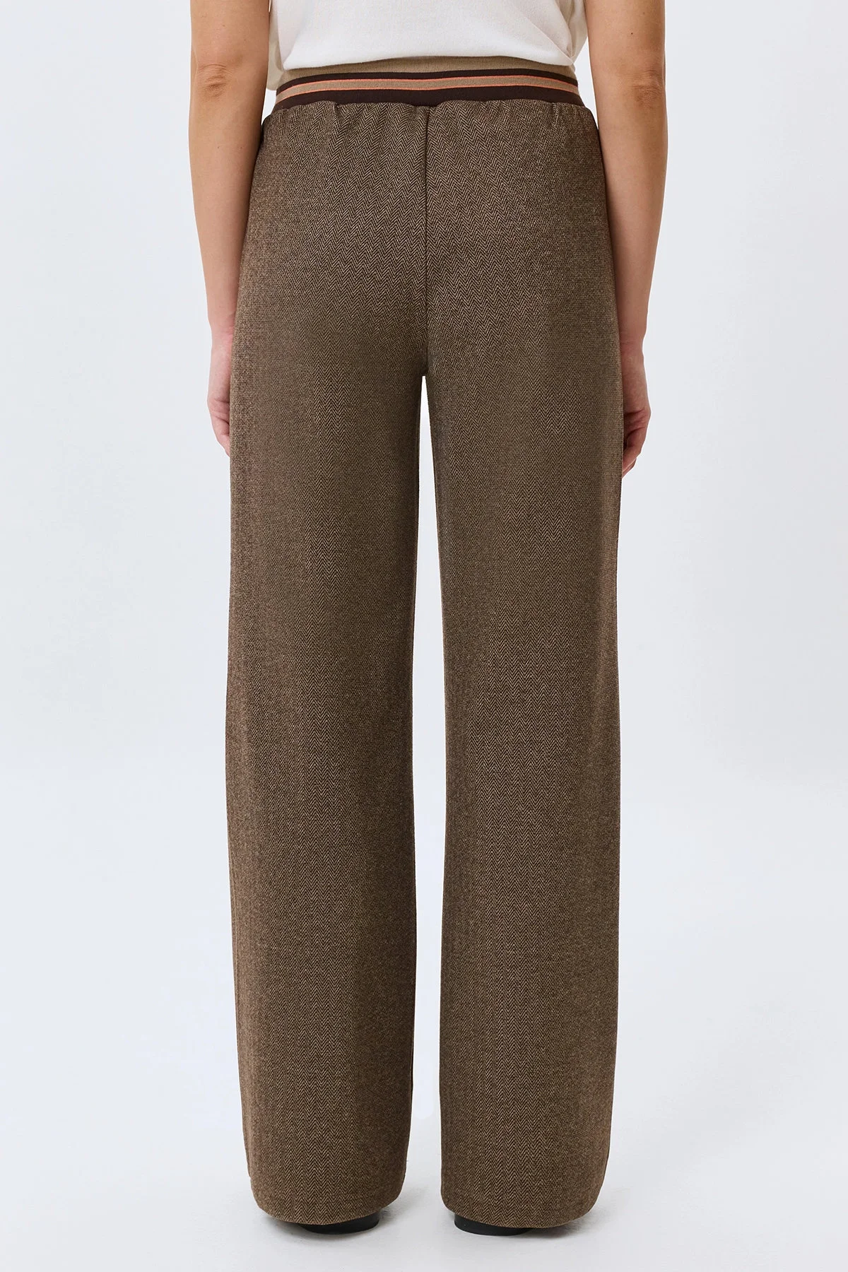 Трикотажные брюки с узором Herringbone, 40