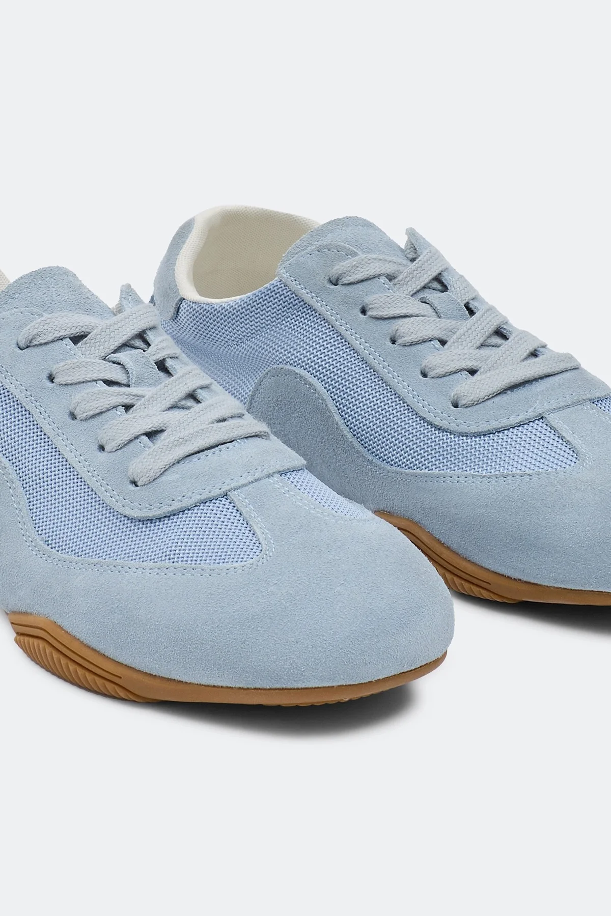 Комбинированные кеды из натуральной замши, 37