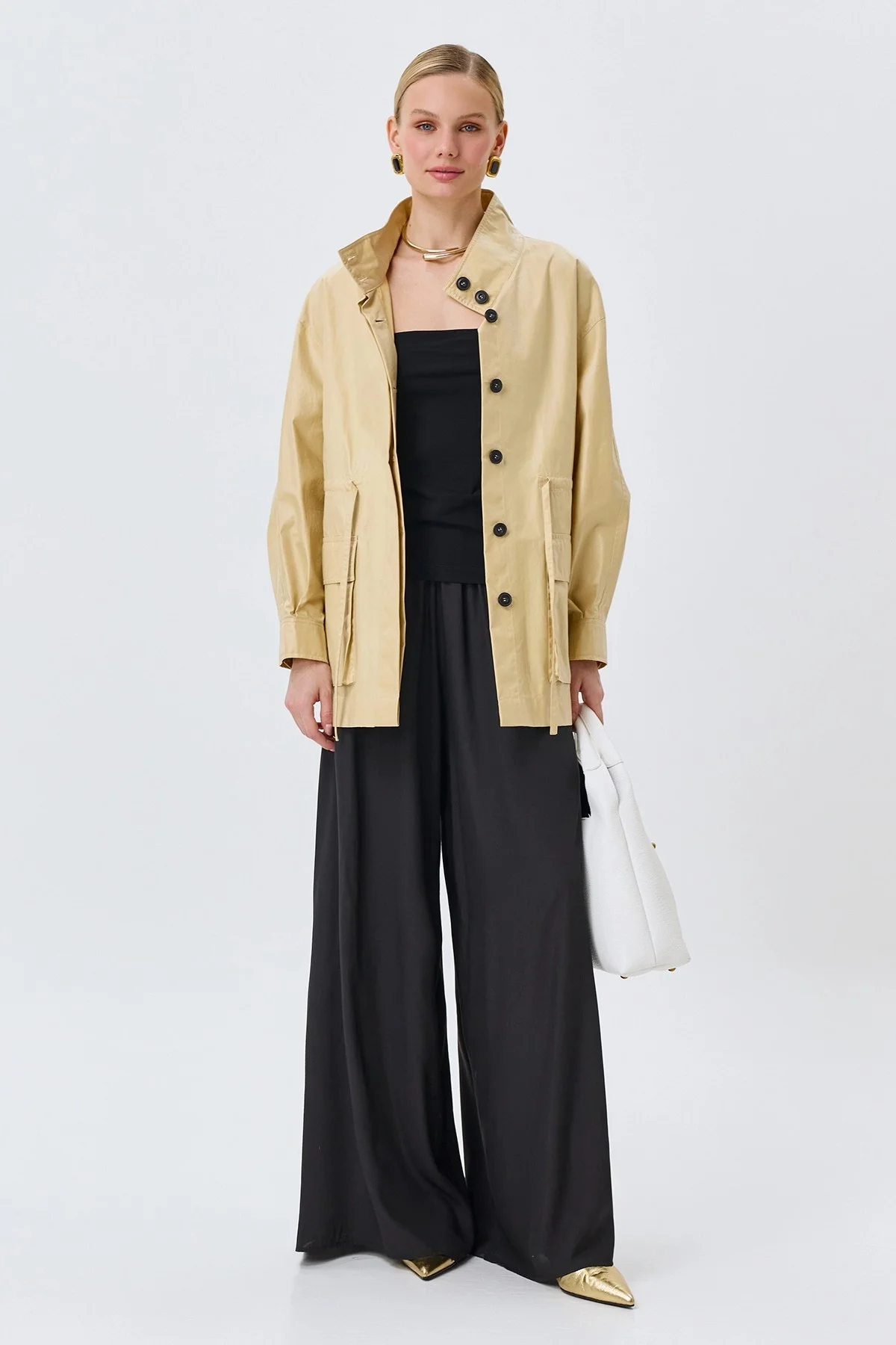 Яркая ветровка из нейлона и хлопка, 40