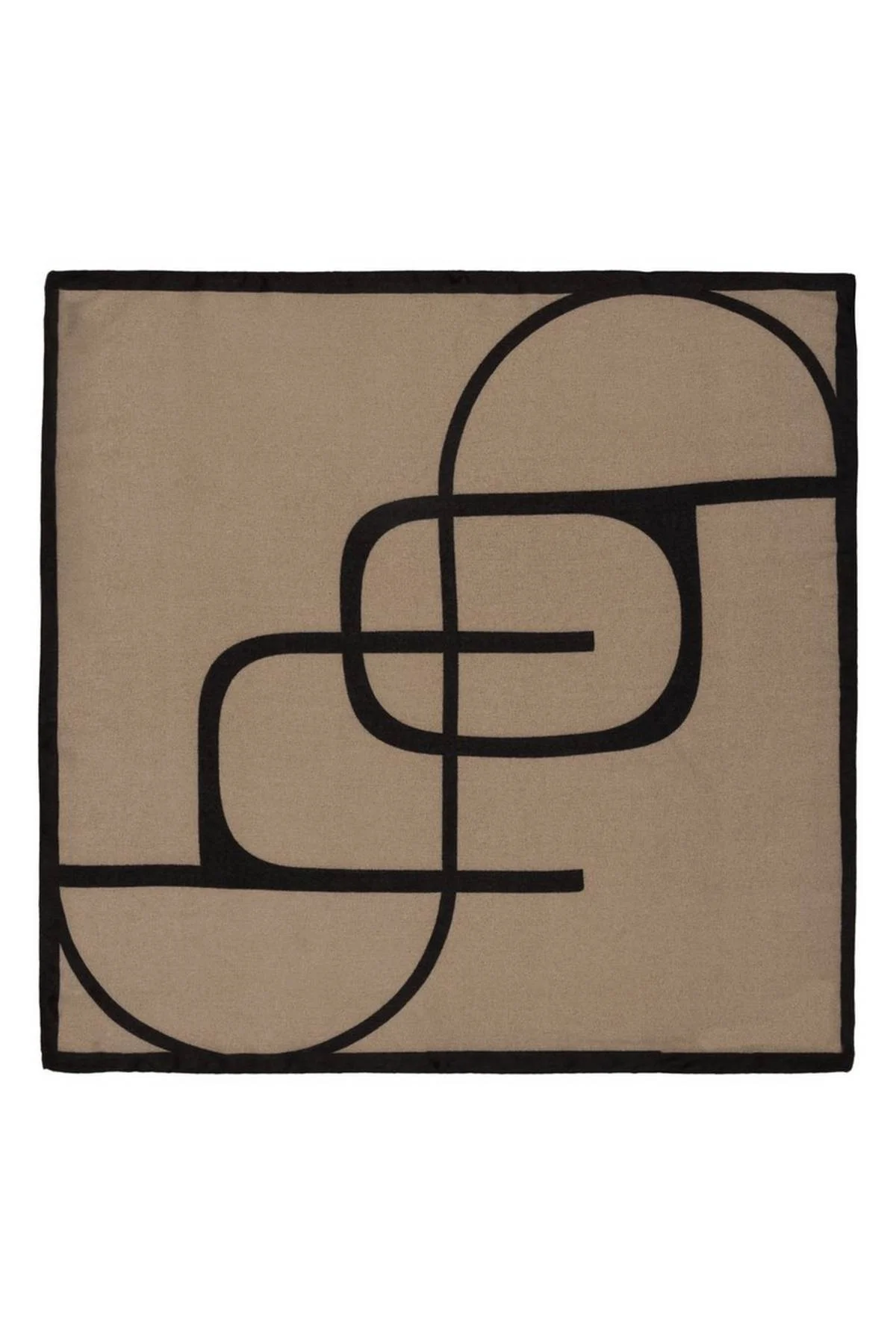 Платок коричневый, One