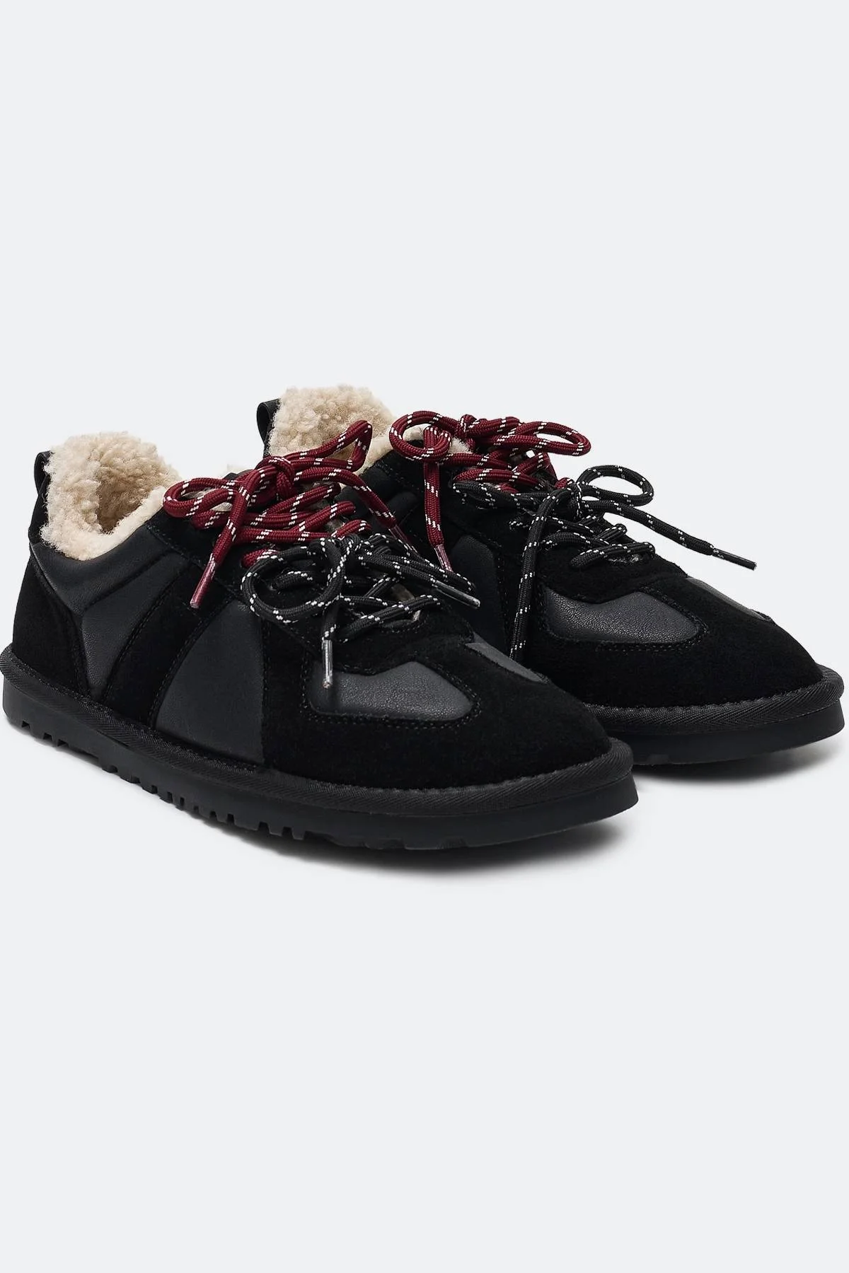 Утепленные кеды с искусственным мехом, 36