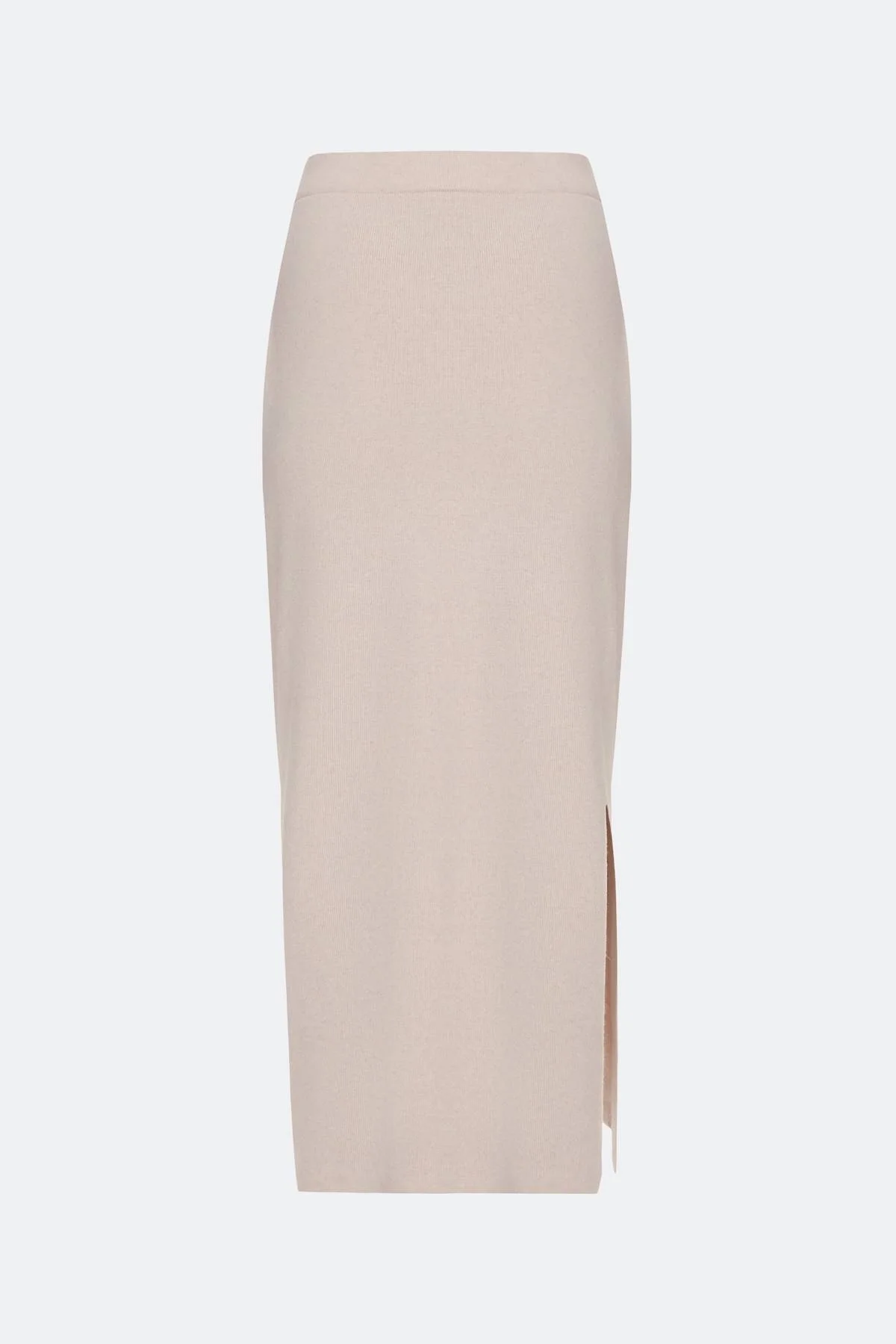 Светлая вязаная юбка-карандаш, 50