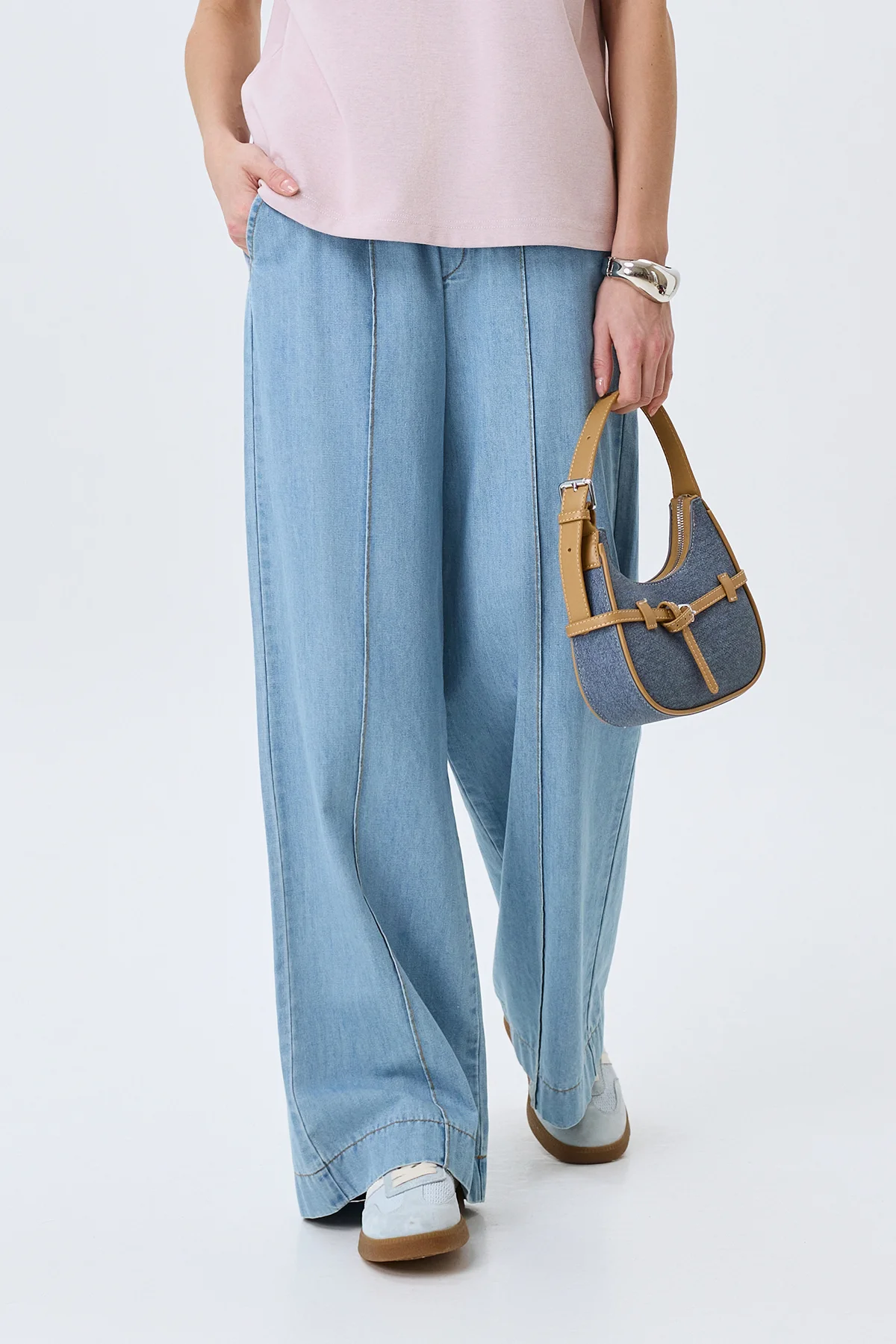 Тонкие хлопковые джинсы, 50