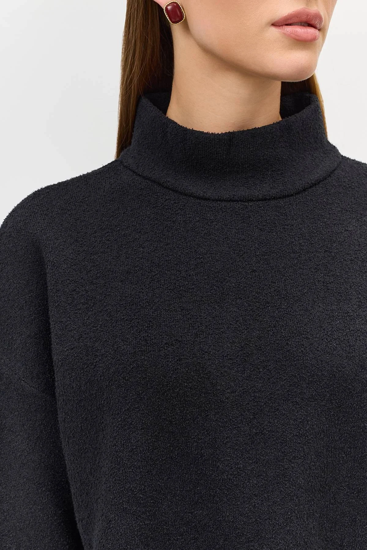 Oversize джемпер из текстурной пряжи, 42