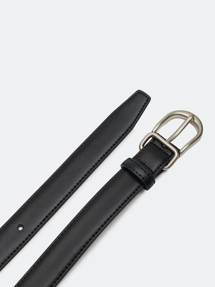 Ремень с прямоугольной пряжкой, M