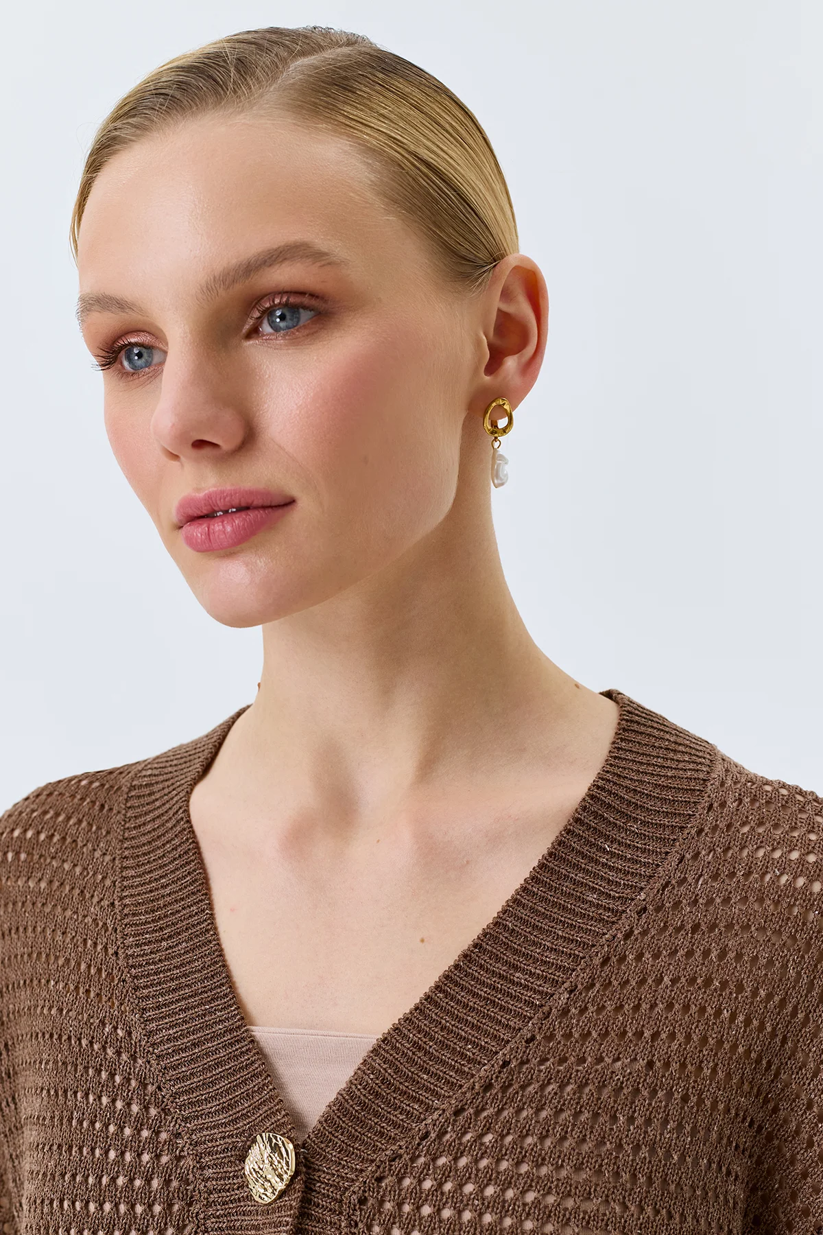 Ажурный кардиган из смесового лиоцелла, 48