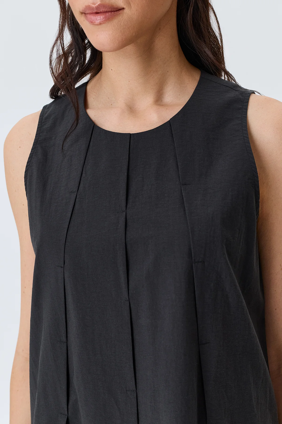 Платье макси с акцентными складками, 50