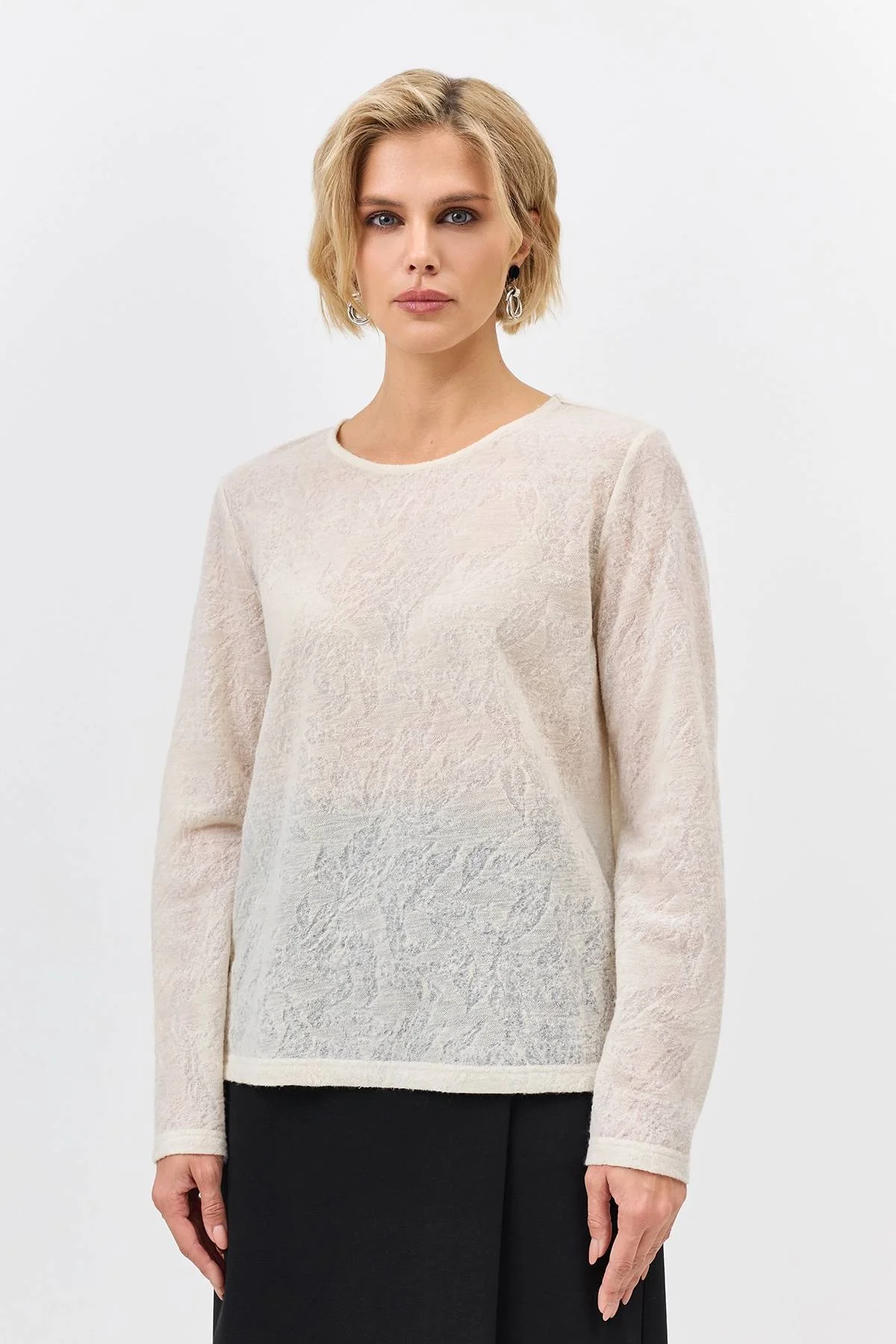 Лимитированная серия ажурный лонгслив и ремень, 34