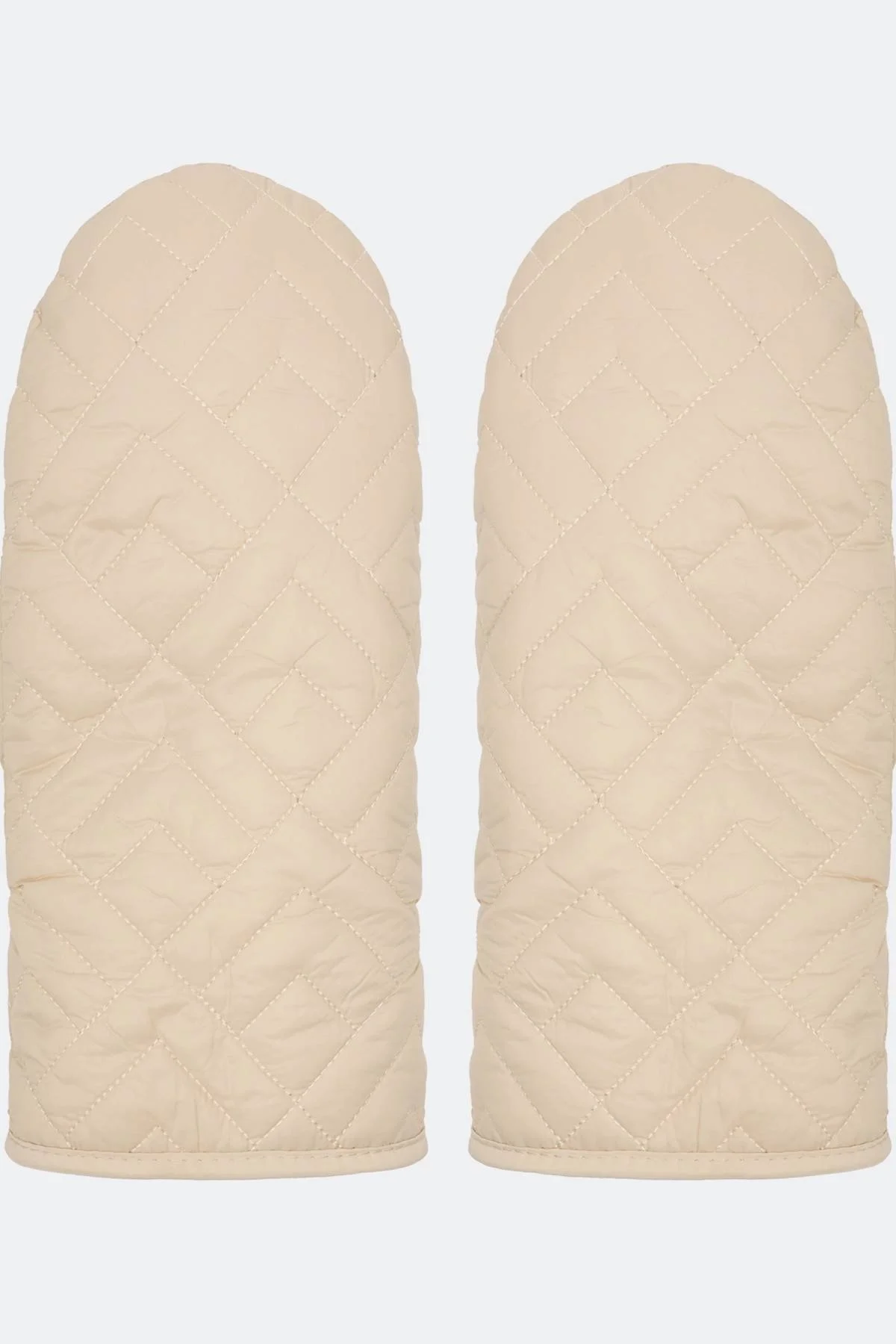 Утепленные варежки с ромбовидной стежкой, One