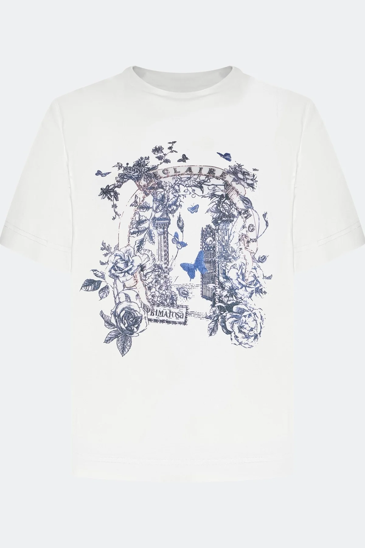 Футболка с акцентным принтом, 46