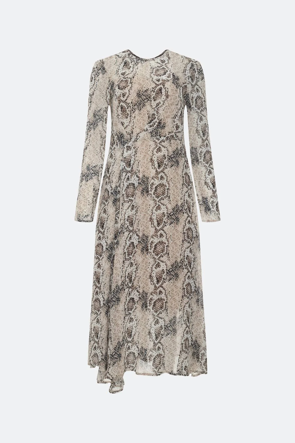 Лимитированная серия платье-макси с анималистичным принтом и ремень, 42