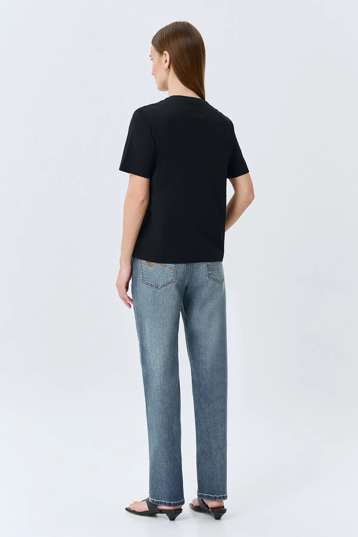 Джинсы Slim fit с деликатной варкой, 40