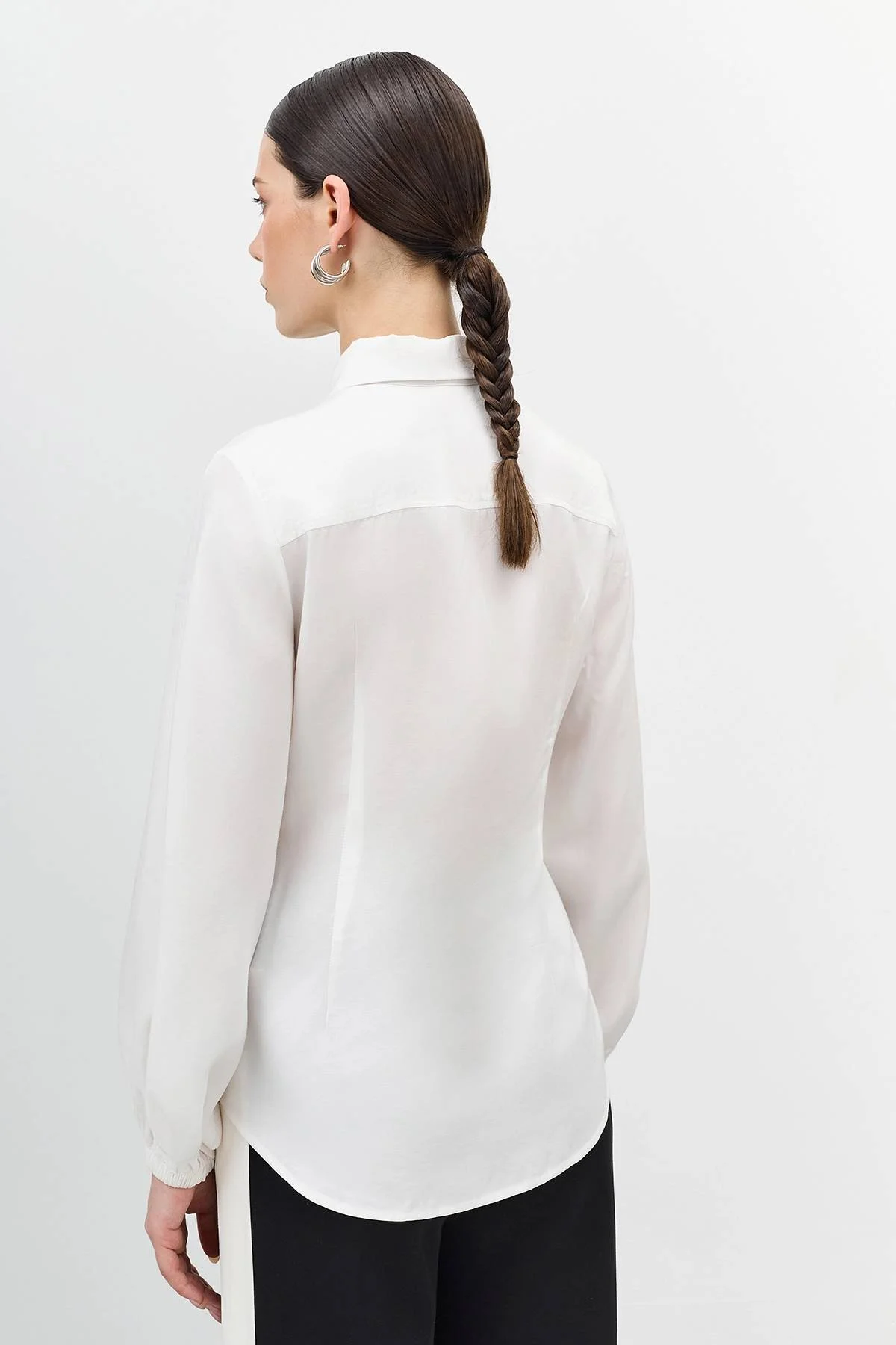 Лимитированная серия блузка с объемными рукавами и ремень, 44