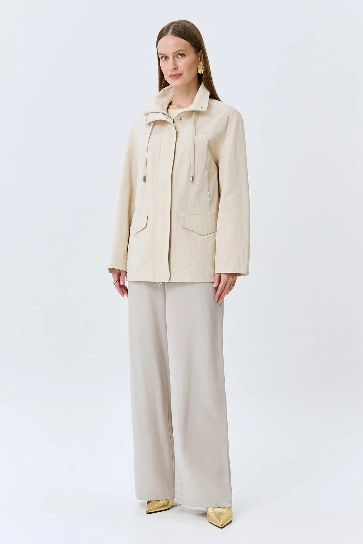 Ветровка из смесового хлопка, 40