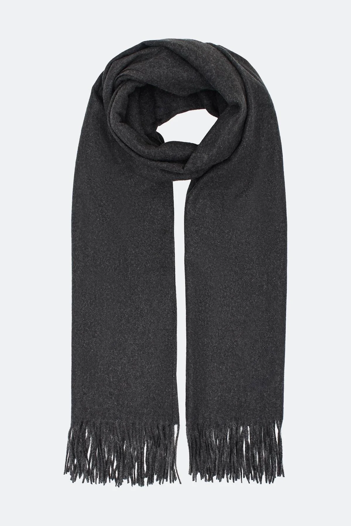 Лимитированная серия серая куртка с палантином, 50