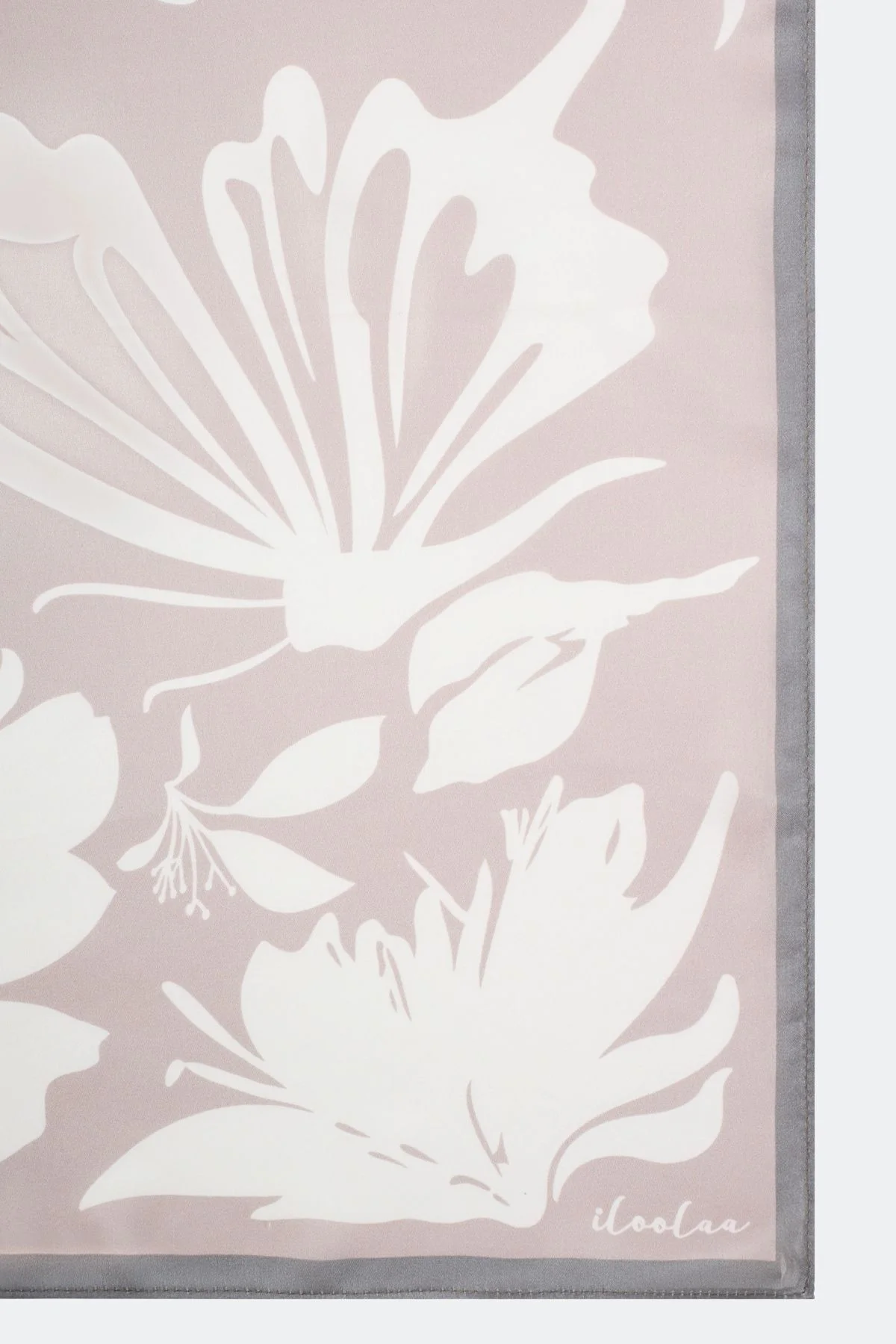 Легкий платок из натурального шелка с цветочным принтом BLMR325128, One