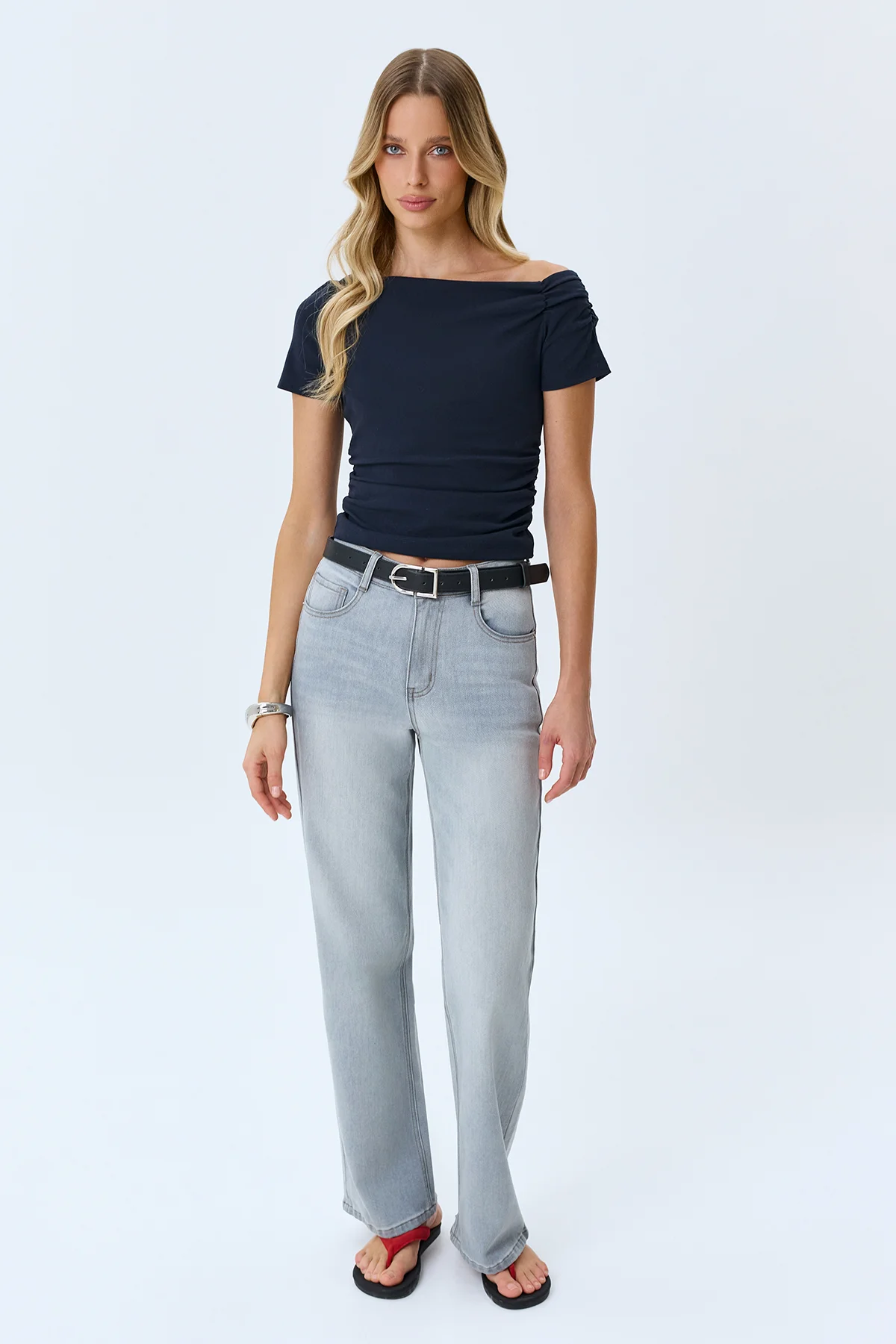 Асимметричный топ с драпировкой, 48