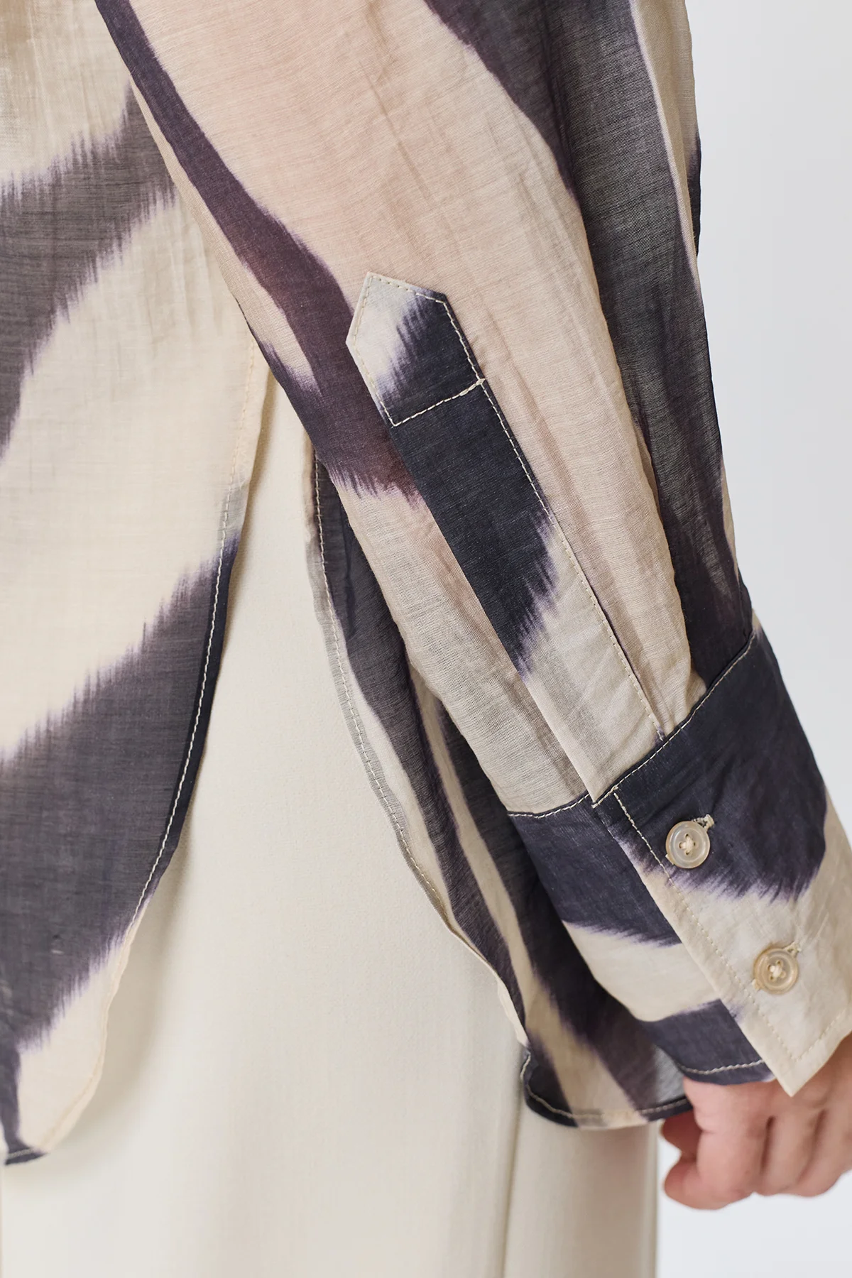 Блузка из тенселя с принтом, 52