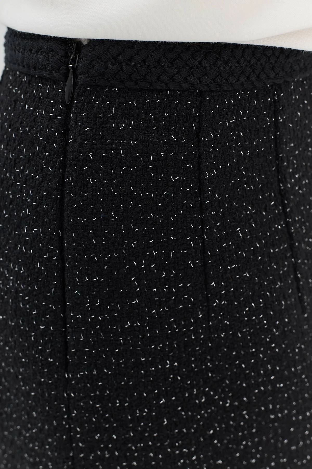 Лимитированая серия юбка-мини из твида с ремнем, 52