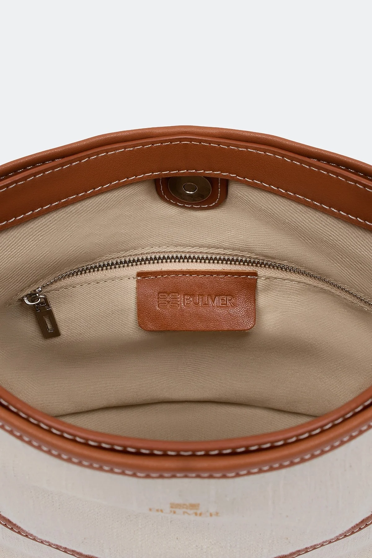 Комбинированная льняная сумка, One